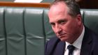 Australian deputy prime minister Barnaby Joyce: revealed to hold New Zealand citizenship and may be ineligible to sit in parliament under the Australian constitution, which disqualifies dual nationals. Photograph:  Lukas Coch/EPA