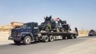 Iraqi armoured units are seen heading for the town of Tal Afar, the main remaining Islamic State stronghold in the northern part of the country. Photograph: AFP 