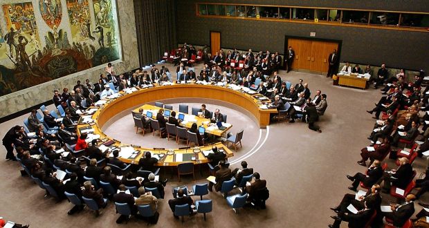 United Nations Security Council meeting at its headquarters in New York: Away from winding corridors, the real election deals will be struck in expensive restaurants and in theatres and bars around the world. 
