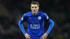 Jamie Vardy could return to the Leicester City team for the Saturday evening trip to play Manchester United. Photograph:   Scott Heppell/PA Wire