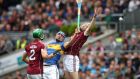 Galway’s Pádraig Mannion in action against Tipperary’s Patrick ‘Bonner’ Maher. “The next day you’d be hoping for a more complete team performance.”   Photograph: Ryan Byrne/Inpho