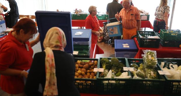 The number of people visiting food banks has spiked in the 15 years since Germany introduced radical economic and welfare reforms. Photograph: Sean Gallup/Getty Images
