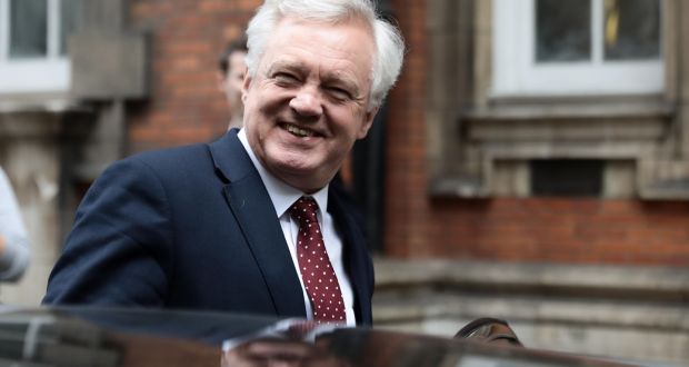 David Davis:  The sparring between Mr Davis and Michel Barnier reminds Belfast-based lawyer Brett Lockhart  of two bar-library QCs engaging in negotiation well in advance of a complicated trial. Photograph: Simon Dawson/Bloomberg
