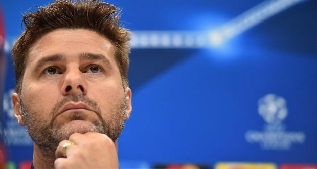Tottenham Hotspur’s  head coach Mauricio Pochettino:  “We know very well what the competition demands of you. It was a very painful experience but, today, there’s not an excuse.” Photograph: Glyn Kirk/AFP/Getty Images
