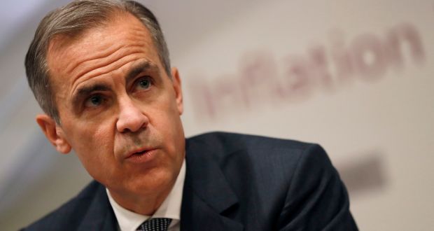 Bank of England governor Mark Carney. The UK central bank’s monetary policy committee has ruled 7 to 2 in favour of maintaining its key interest rate at 0.25 per cent. Photograph: PA