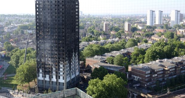 A public inquiry into the Grenfell Tower fire in London that killed at least 80 people in June held its first session on Thursday. Photograph:  Rick Findler/PA Wire 