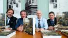 Associate editors Dr John Borgonovo, Donal Ó Drisceoil, Mike Murphy and John Crowley  launching  the ‘Atlas of the Irish Revolution’ in Dublin. Photograph:  Maxwell Photography