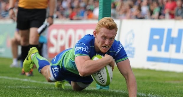 Rory Scholes: makes his first start of the season for Connacht against Dragons at Rodney Parade. Photograph: Tommy Grealy/Inpho  
