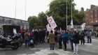 A rally in support of Ava Barry held at the Garden of Remembrance in Dublin on Saturday, September 16th saw a crowd of about 120 gathered at 2pm. Photograph: Peter Smyth/The Irish Times