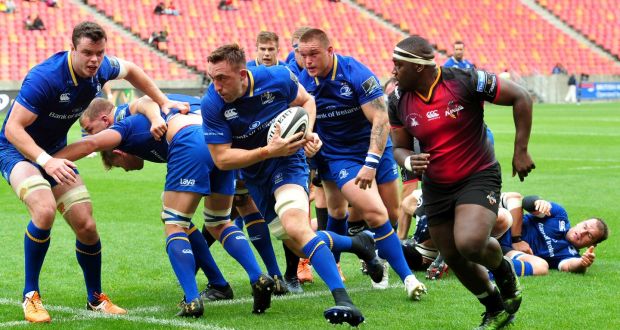 Leinster’s Jack Conan on the attack during his side’s 31-10 victory over the Southern Kings in the Nelson Mandela Bay Stadium. Photograph: Ryan Wilkisk/Inpho