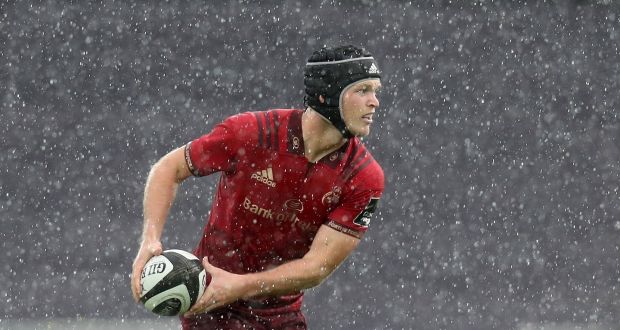 Munster’s Tyler Bleyendaal at the  Liberty Stadium in Swansea. Photograph: Billy Stickland/Inpho