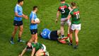 Dublin were left in a far better place by Donal Vaughan’s red card. The whole outcome changed on that instant. Photograph: Daire Brennan/Sportsfile via Getty Images