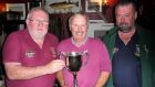 Peter Byrne (centre) overall winner of vintner’s competition on Mask, with organisers Dan Dennehy (left) and Tom Sweeney.