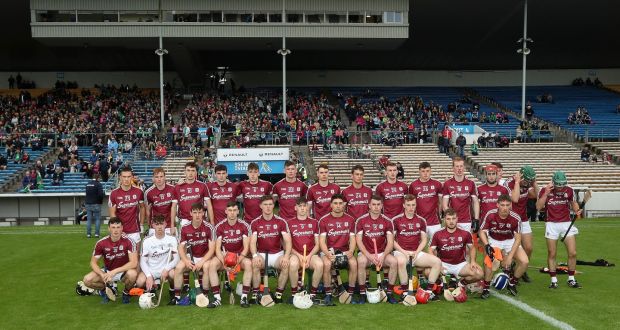 The Galway under-21 hurlers before this year’s All-Ireland semi-final. 