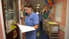 Nursing staff in Our Lady’s Hospital for Sick Children in Crumlin. Photograph: Bryan O’Brien