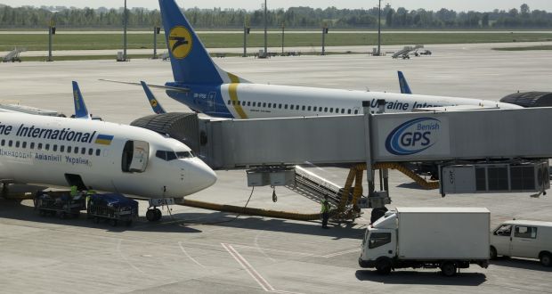 Ukraine International Airlines airplanes at Kiev’s Boryspil airport: a planned deal collapsed when the  airport rejected it as economically unviable. Photograph: Getty Images