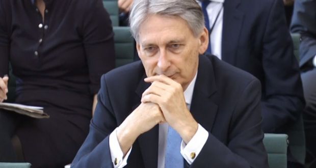 British chancellor Philip Hammond: “The enemy, the opponents, are out there on the other side of the table. Those are the people that we have to negotiate with to get the very best deal for Britain.”   File photograph: PA Wire