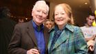 Gay Byrne and Kathleen Watkins at the opening of ’The Importance of Being Earnest’ at the Gate Theatre in 2015. Photograph: Sasko Lazarov/Photocall Ireland