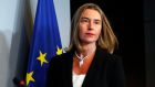 EU high representative for foreign affairs and security policy Federica Mogherini: said Mr Trump has promised to consult allies on the agreement and to take account of their strategic interests. Photograph: Julien Warnand/EPA