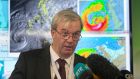 Sean Hogan during a media briefing on Storm Ophelia at the National Emergency Co-ordination Centre in Dublin. Photograph: Gareth Chaney/Collins