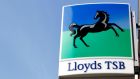 A sign for a Lloyds TSB bank branch, as shareholders begin a High Court battle today for £600 million damages from Lloyds Banking Group. Photograph: Peter Byrne/PA Wire