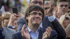 Catalonia’s presiden Carles Puigdemont is considering declaring independence or calling elections as a response to the imposition of direct rule in his region. Photograph: Bloomberg 