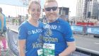 Katie and David Crosby at the Rock’n’Roll Dublin half-marathon last August.