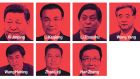 The new members of the standing committee of the politburo in China. Graphic: Paul Scott
