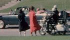JFK assassination: Jacqueline Kennedy cradles her husband seconds after he was fatally shot. Photograph: AP