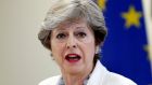 Theresa May:  One of the more astonishing aspects of the Brexit process is the persistence with which the UK government keeps negotiating with itself rather than Brussels. Photograph: Reuters/Francois Lenoir