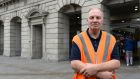 Tom Dempsey outside Heuston Station, Dublin: “The Luas drivers put up a good fight to get what they wanted but I just hope that our dispute doesn’t last as long.” Photograph: Brenda Fitzsimons