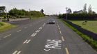A man was pronounced dead after his car was in collision with a bus  at about 10am today on the R446 at Ballydangan (general view above), Co Roscommon. File photograph: Google Street View