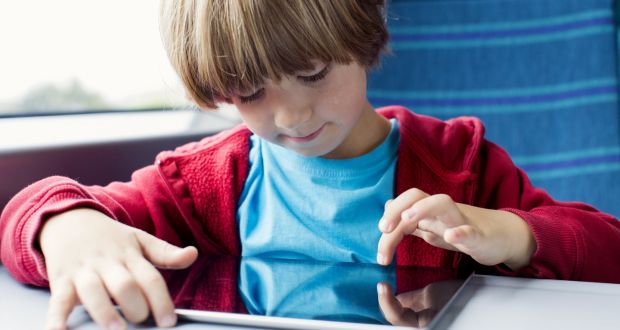 Typical screen time for children on a weekday was reported to be between one and two hours. Photograph: Getty Images