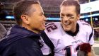  Tom Brady  of the New England Patriots and trainer Alex Guerrero.  Guerrero became godfather to one of Brady’s children, and is regarded as a member of his and his wife’s  extended family. Photograph:   Getty Images