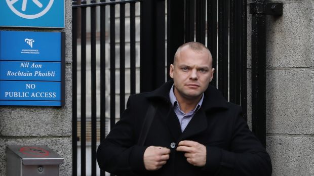 Nauris Zeps leaving the Four Courts after his Circuit Civil Court action for damages was dismissed. Photograph: Collins Courts