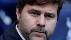 Tottenham manager Mauricio Pochettino:  he refuses to believe his team are favourites to win against Arsenal. Photograph:  Reuters