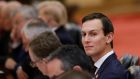  White House senior adviser Jared Kushner failed to turn  over to investigators campaign mails on WikiLeaks and a Russian overture. Photograph: Thomas Peter/EPA