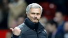 José Mourinho: Manchester United are confident he’ll stick with them despite interest from Paris Saint-Germain. Photograph: Martin Rickett/PA Wire