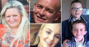 Sean McGrotty, who was in his late 40s, his two sons Mark (12) and Evan (8), and the boys’ granny Ruth Daniels (59) died alongside Mrs Daniels’ daughter Jodi-Lee (14)
