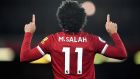 Wide strikers such as Mohamed Salah of Liverpool, above, rarely cross and they shoot at goal as often as traditional centre-forwards. Photograph: Shaun Botterill/Getty Images