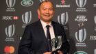 Coach of the Year Eddie Jones from at the World Rugby awards in Monaco. Photograph: Getty Images