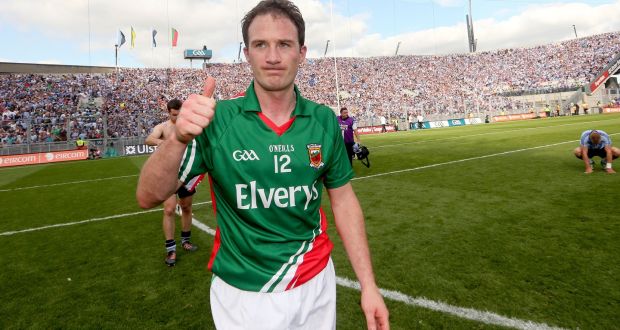 Alan Dillon celebrates Mayo’s win over Dublin in 2012. He served the county with great distinction over a long career.  Photograph: James Crombie/Inpho