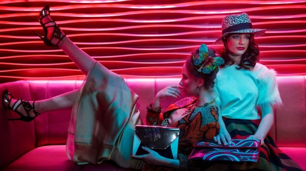 This shoot shows how to create a modern 1980s glam vibe mashing up leopard print, faux fur and tracksuits with accessories essential to the look