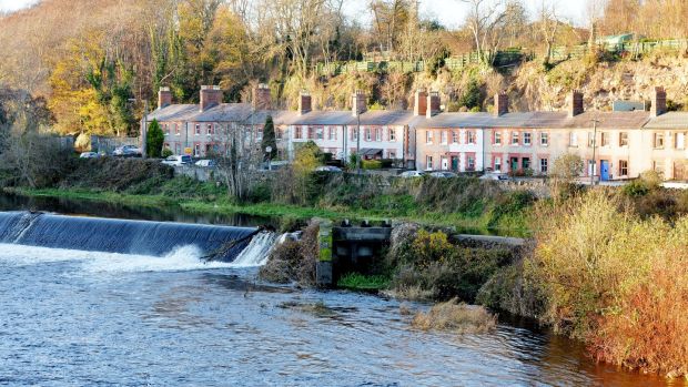 Terraced houses at Lucan Weir in Lucan. Photograph: Alan Betson/The Irish Times
