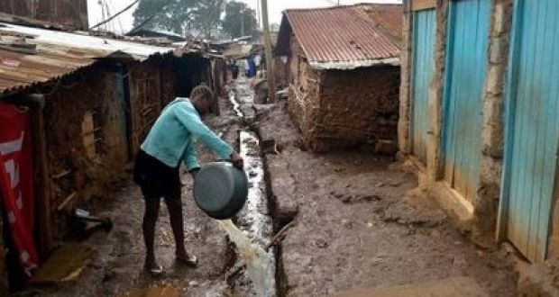 Washing up in Nairobi. Shalom works extensively in the Kibera slum in Nairobi, the biggest slum in Africa. Kibera is home to  250,000 of the 2.5m  slum dwellers in the city. Photograph: Getty Images 
