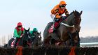Thistlecrack ridden by Tom Scudamore runs in the Ladbrokes Long Distance Hurdle during day one of the The Ladbrokes Winter Carnival at Newbury Racecourse. Photo: Tim Goode/PA Wire