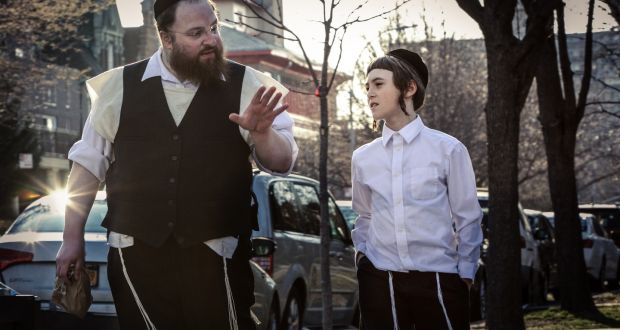 Menashe Lustig as Menashe, with Ruben Niborski. 'I was just blown away by this portly, funny comedian,' says the director. Photograph: Federica Valabrega