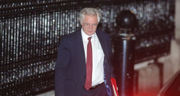 Brexit secretary David Davis: Another politician who salvaged so little from his original vision might have quit out of embarrassment or principle. Photograph: Daniel Leal-Olivas/AFP/Getty Images