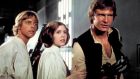 Mark Hamill, Carrie Fisher and Harrison Ford in a scene from 'Star Wars'. Photograph: LucasFilm