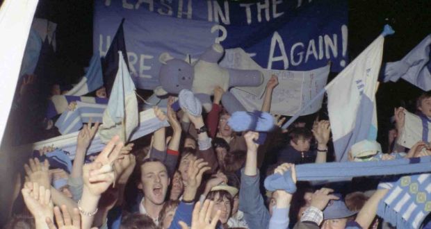 “Heffo’s Army” celebrate the All-Ireland victory of 1976. Virtually all of Dublin’s starting 15 in the 2017 football final were drawn from clubs throughout the suburbs rather then the inner city